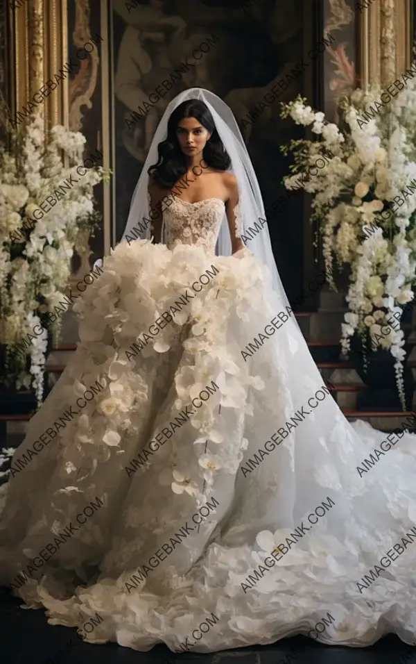 Extravagant Bridal Dress: Pierpaolo Piccioli&#8217;s Opulent Gown