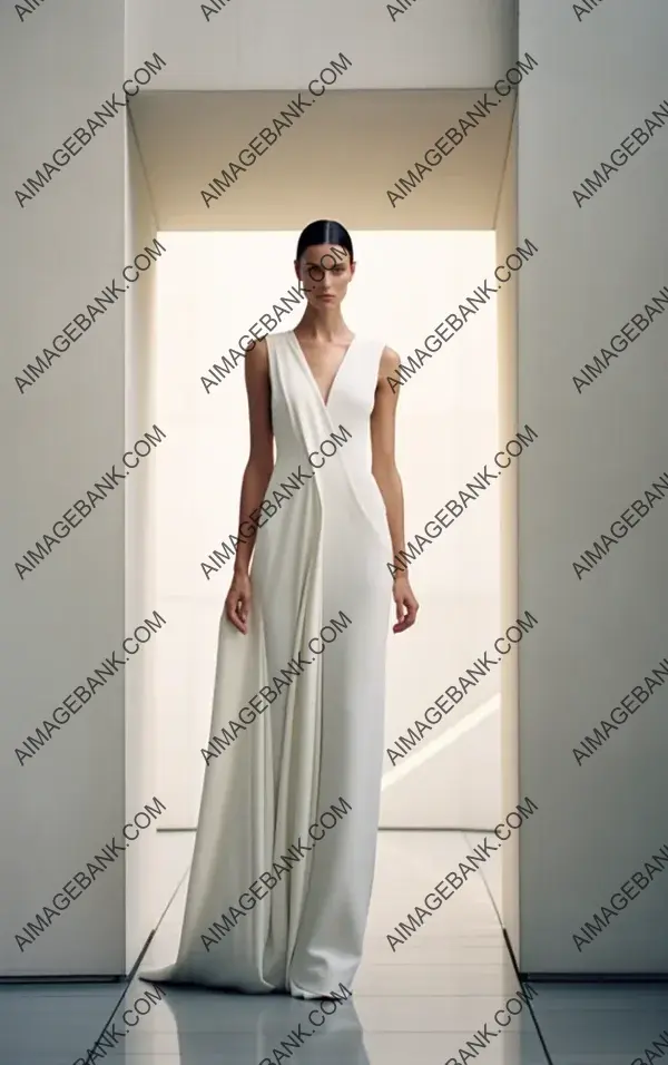 Minimalist Bridal Ensemble: Helmut Lang and Narciso Rodriguez&#8217;s Dress