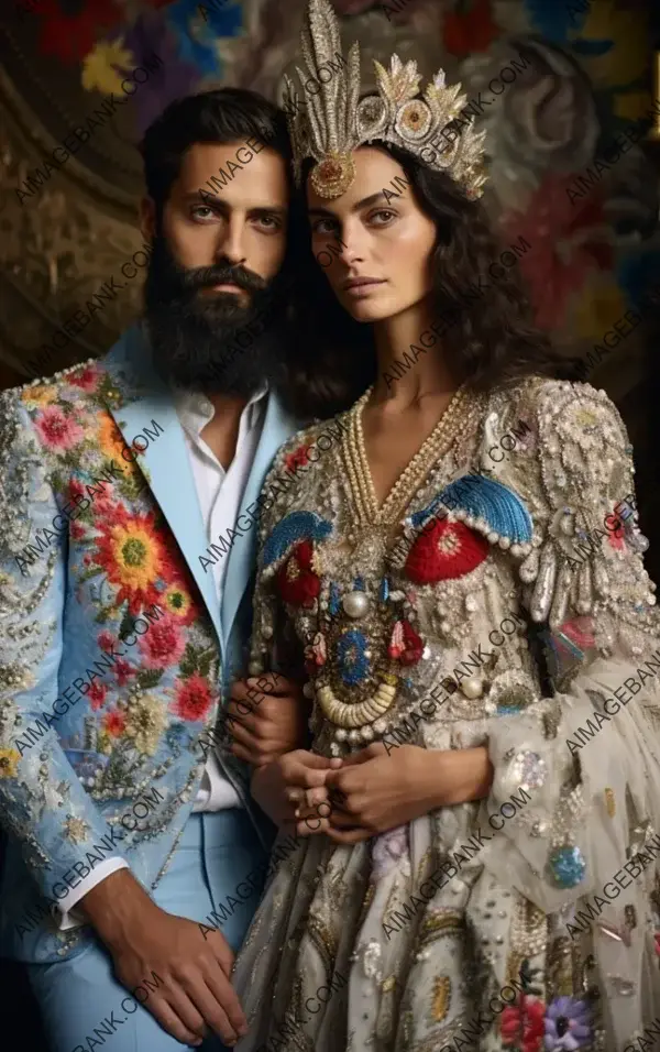 Mary Katrantzou and Alessandro Michele&#8217;s Eclectic Bridal Dress