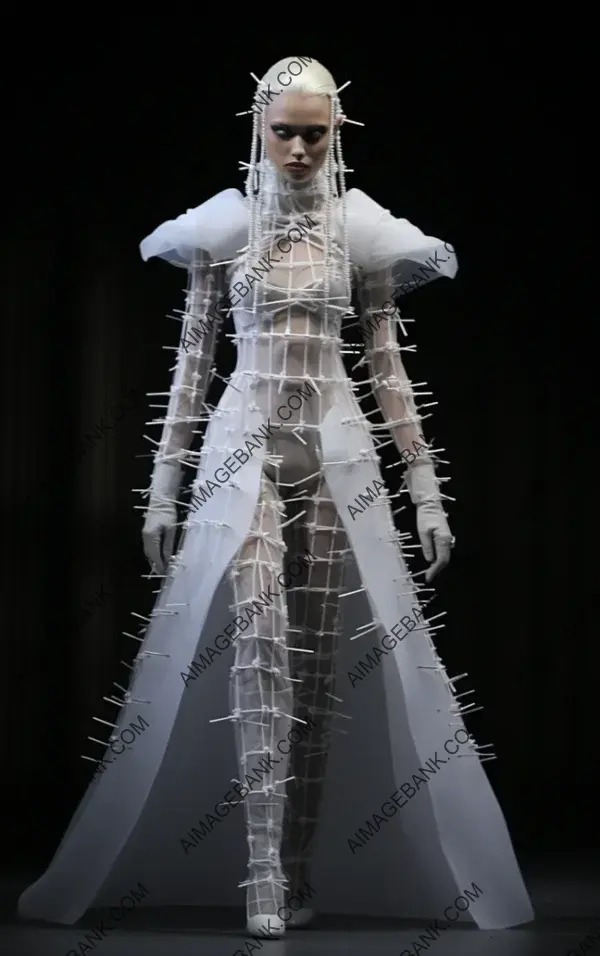 Adorned Avant-Garde Bridal Attire by Gareth Pugh