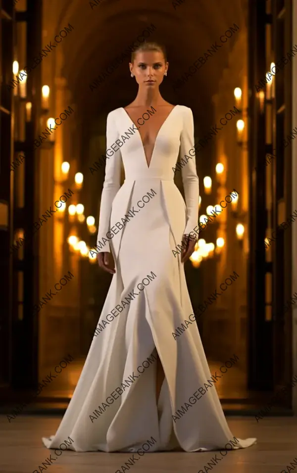 Illuminating Elegance: Roland Mouret&#8217;s Sophisticated Bridal Gown