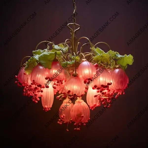 Radish Chandelier Artistry &#8211; Moody Warm-Toned Delight