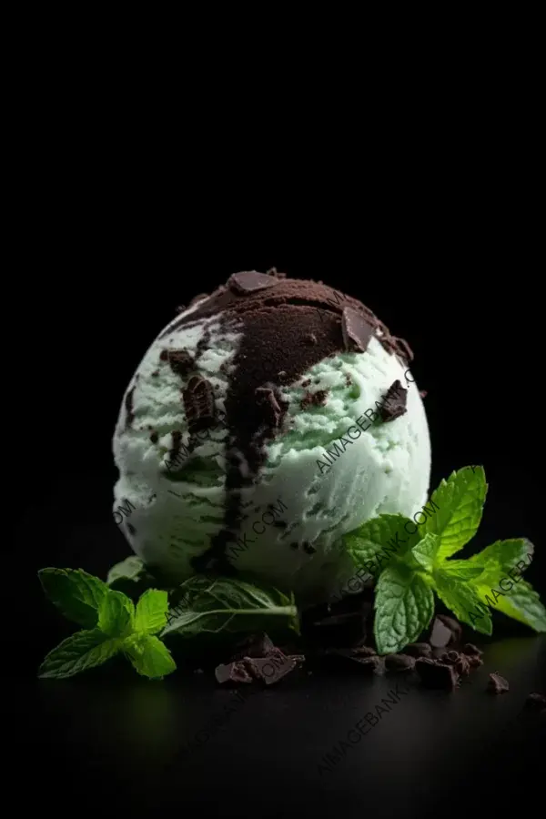 Ice Cream Bliss &#8211; Mint Chocolate Ball in Blue