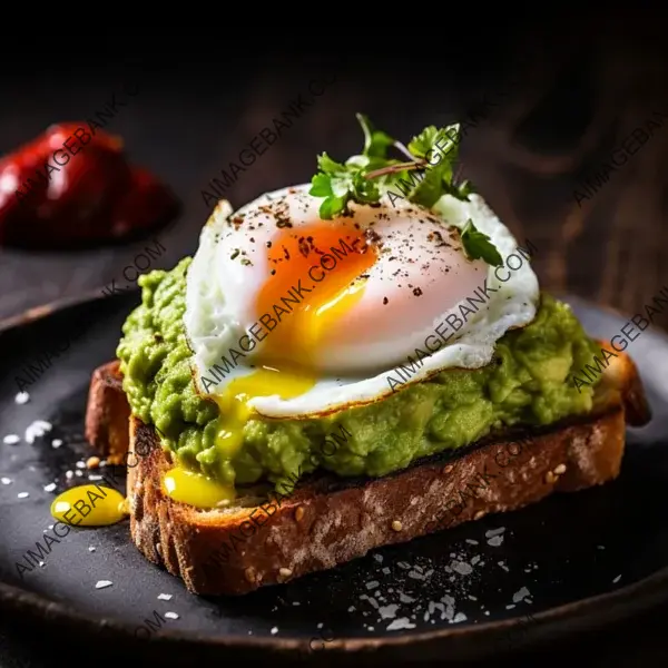 Toast with Guacamole and Fried Egg &#8211; Tempting Delights