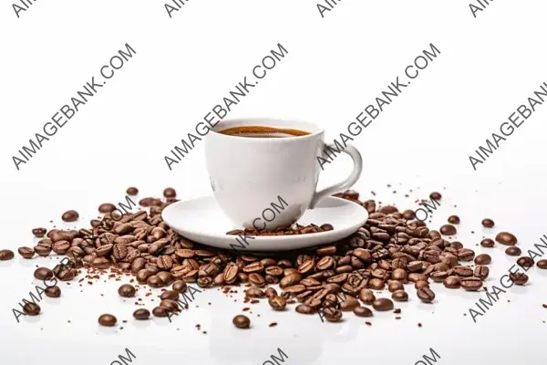 Coffee Cup and Beans Composition: Sip and Savor