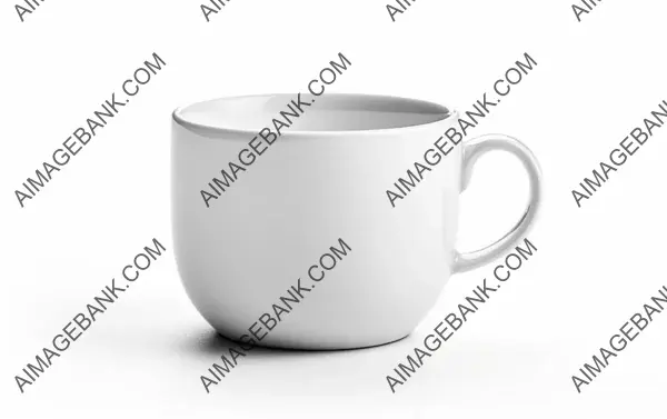 Coffee or Tea Cup with Ample Space for Text: Customize Your Drink