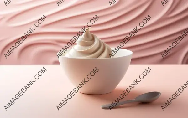 Ice Cream Scoop in Cup: Ready for Toppings