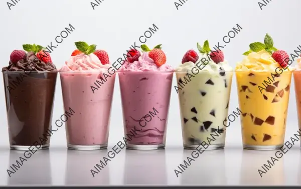 Milkshake and Smoothie Cup Assortment: Sweet Temptations