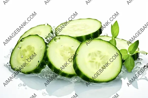 Refreshing Cucumber Slices: Sliced for Enjoyment