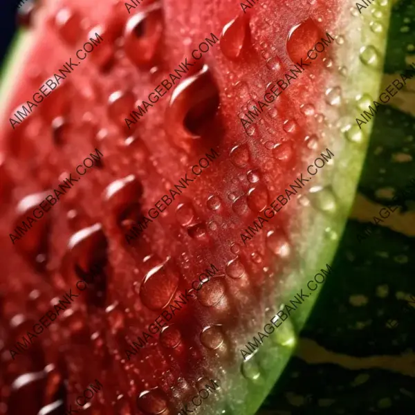 Zooming In: An Extreme Close-Up of Watermelon