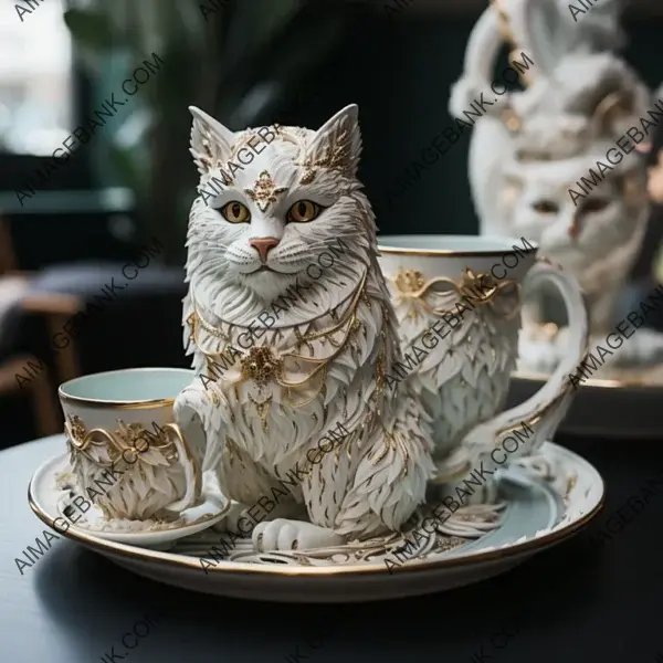 Tea Cups in Lynx Style: A Creative Touch