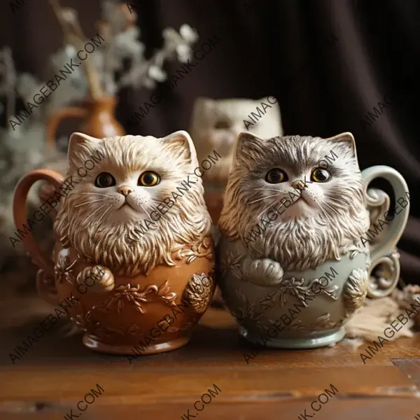 Manul Cat-Inspired Tea Cups: A Unique Perspective