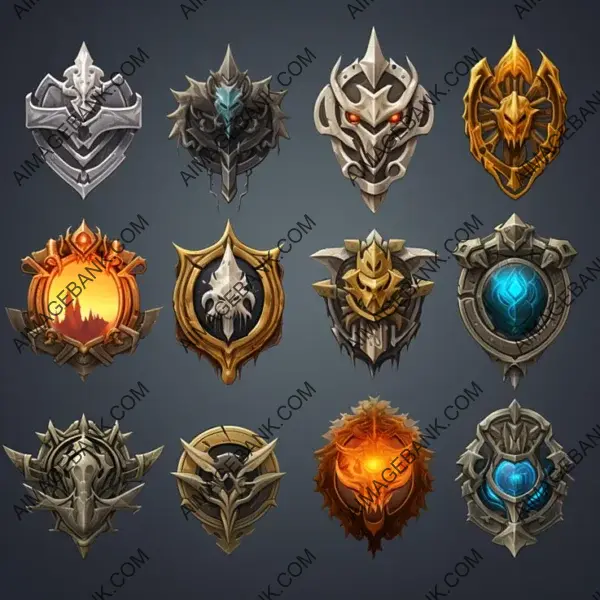 MMORPG Game Collectibles: Badges and Icons