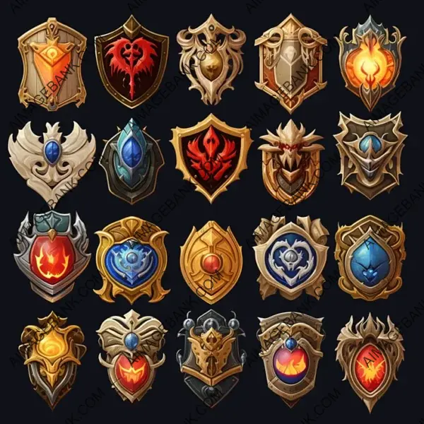 Valuable Badges and Icons from MMORPG Games