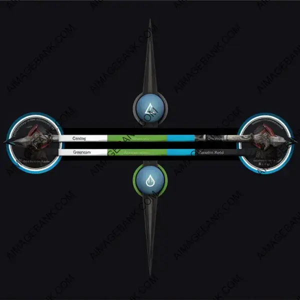 Assassin&#8217;s Creed Valhalla: Dual-Bar UI Element Asset Game Props