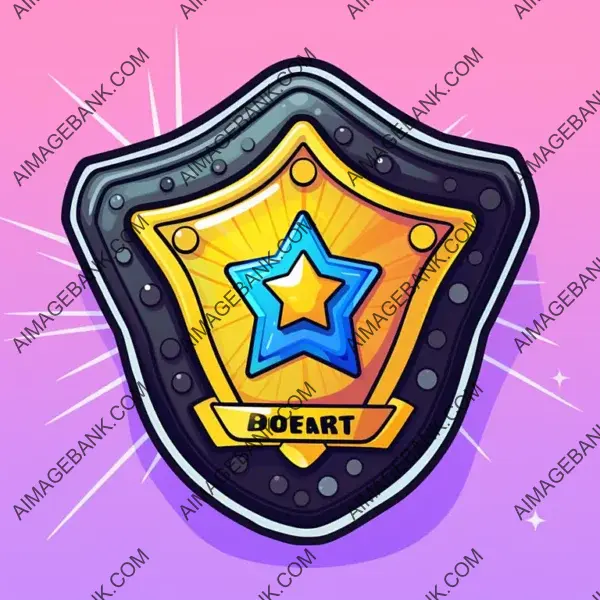 Graphic with 2000s Style Police Badge