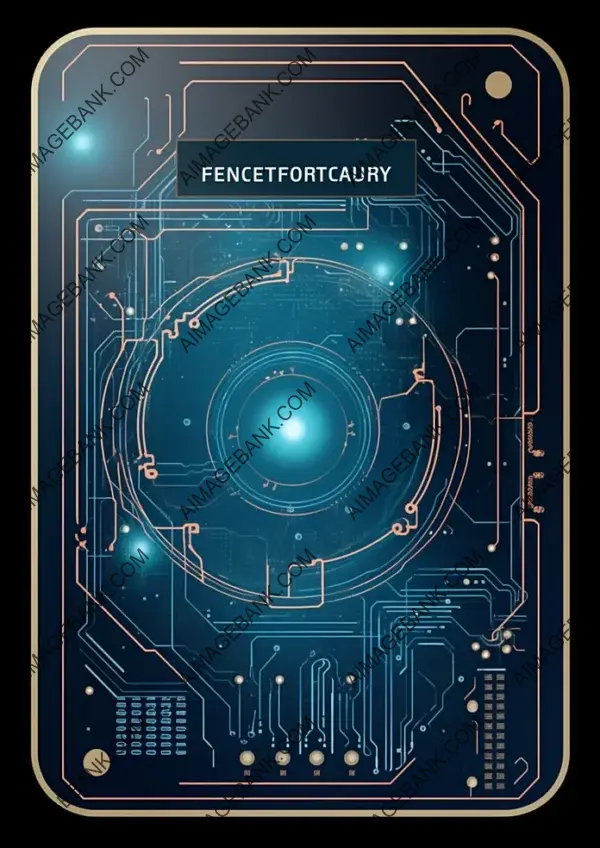 Futuristic Design: Scifi Energy Circuitry Cardback