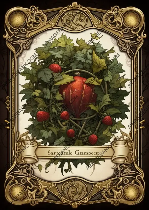 Earthy Herbs and Berries: Symmetrical TCG Cardback