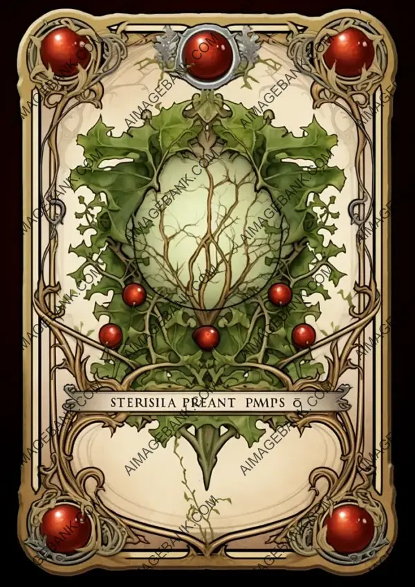 Nature-Inspired TCG Cardback: Symmetrical Design