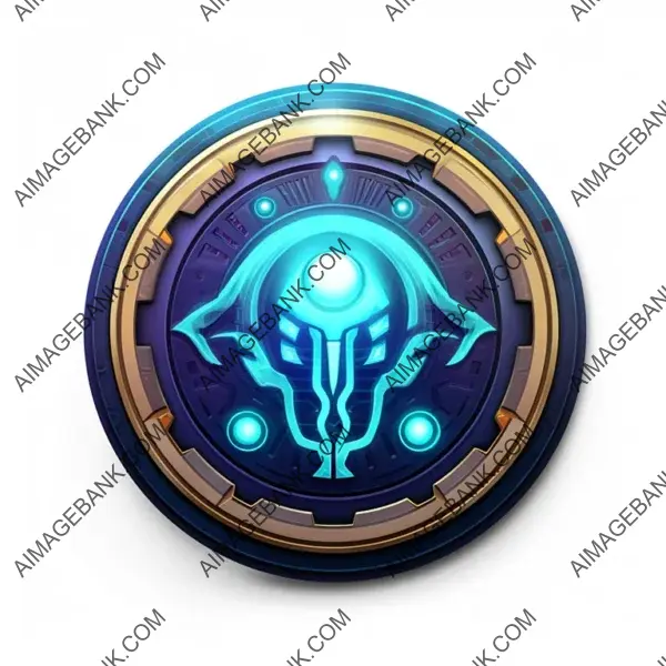 Iconic Zodiac Mana Button Design for UI