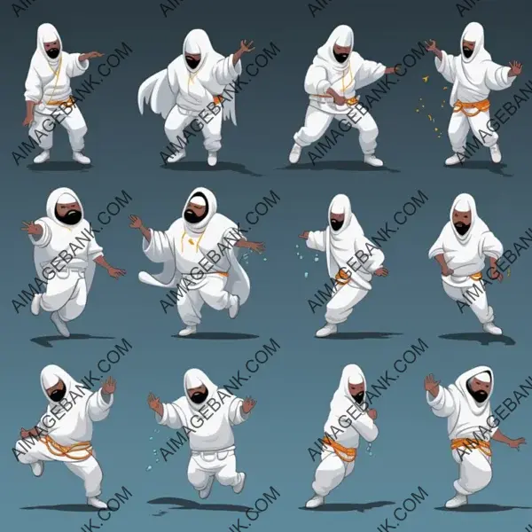 Animated Hip-Hop Ghost Sprite Sheet