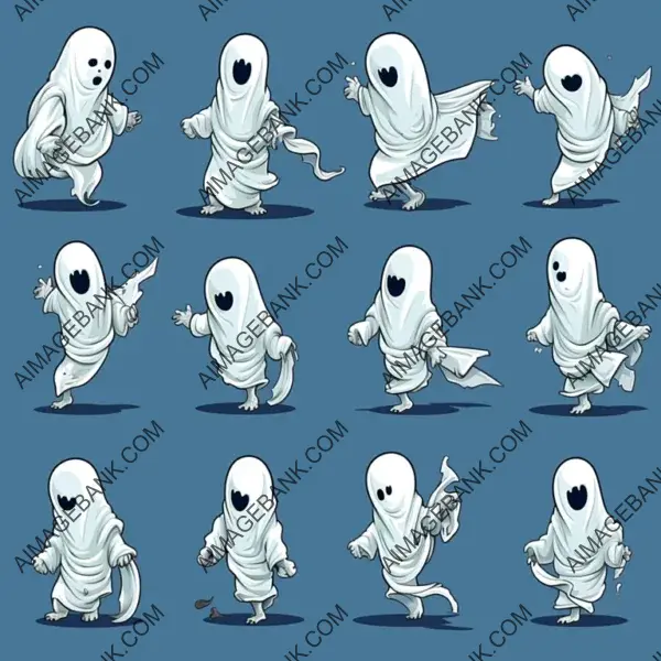 Animated Sprite Sheet for Hip-Hop Ghost VI