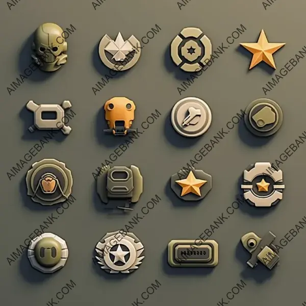 Simplified 3D Modeling for Military Game Icons