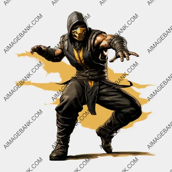 Animated Emote GIFs from Mortal Kombat with Unique Poses