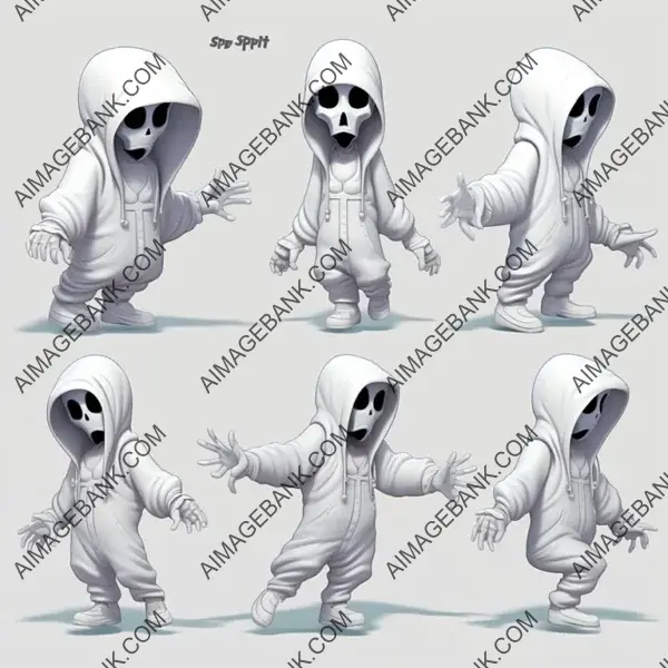 Sprite of NYC Hip-Hop 3D Cartoon Ghost Character