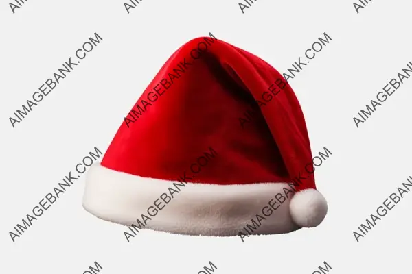 Red Santa Hat with Transparent Background