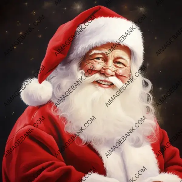 Santa Claus Hat with Multiple Views, White Background