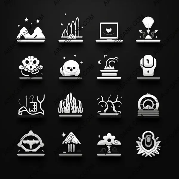 Minimalist Pixel Art Desktop Icons