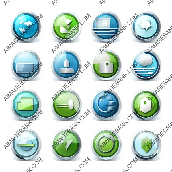 Sleek Server Computer Icon Set