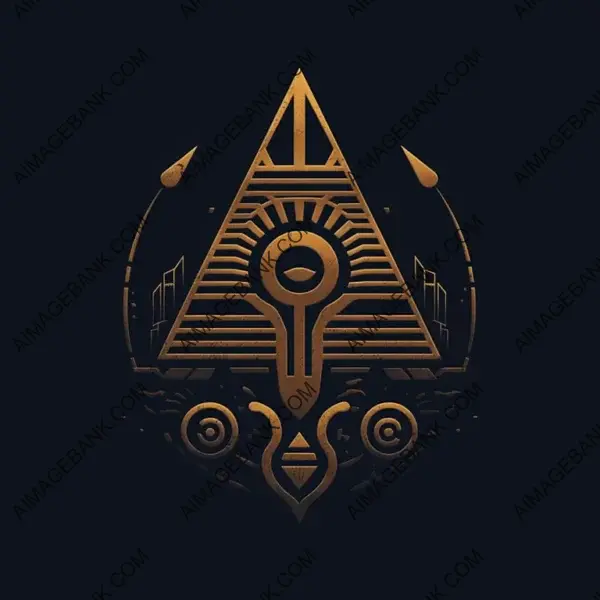 Logo Featuring Ancient Egyptian Symbols