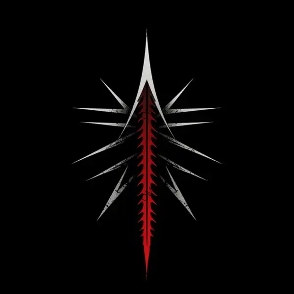 Simple Gothic Horror Forward Arrows Symbol