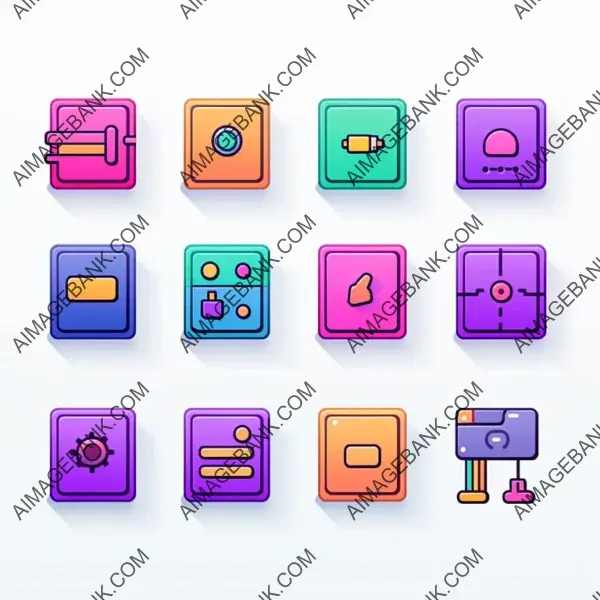 Web UI Icons Series in Assorted Colors