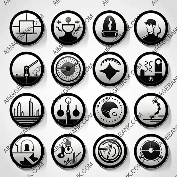 Monochromatic Icons for Social Skills App