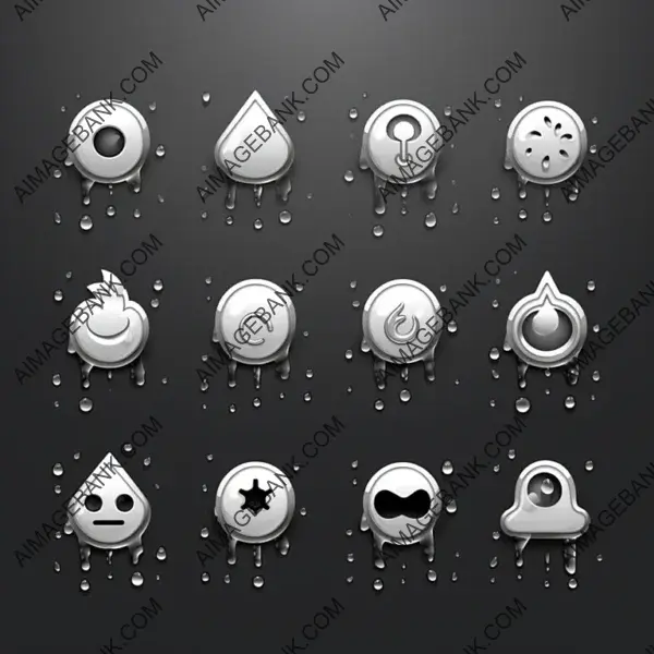 Design Facebook Social Media Icons in Grayscale