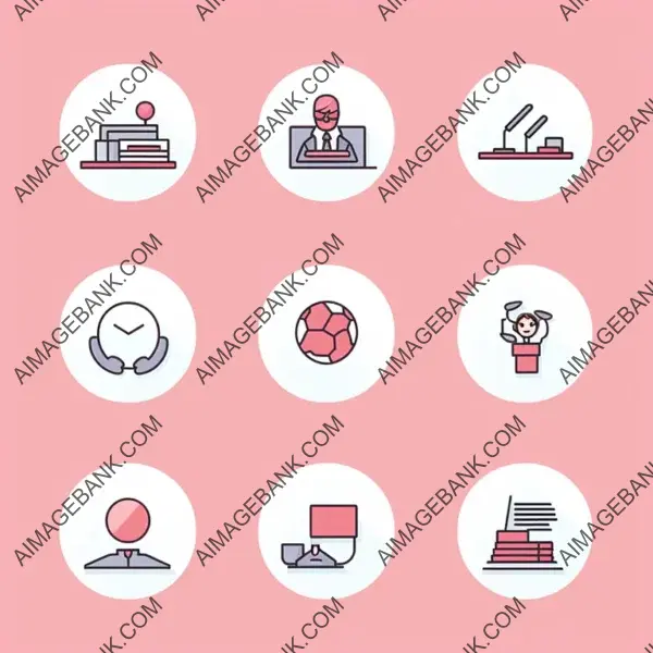 Create Iconography Prompt with Flat Corporate Icons