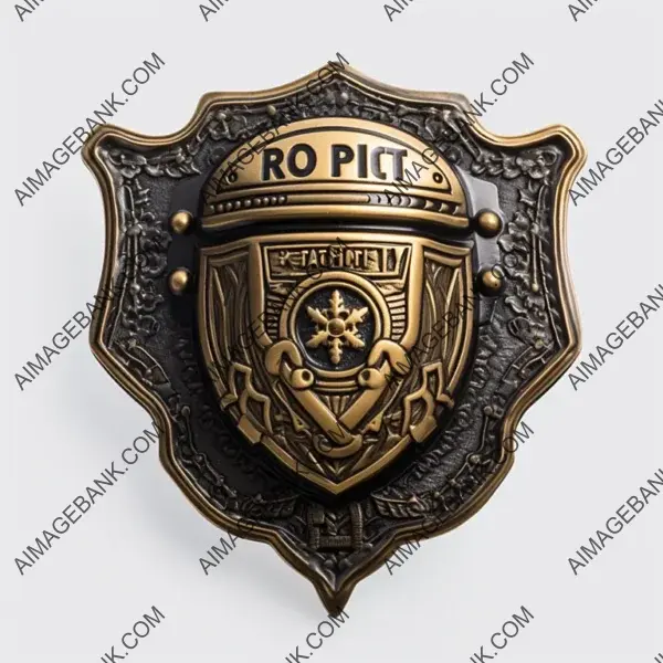 Shield of Authority: Anti-Riot Police Badge Icon