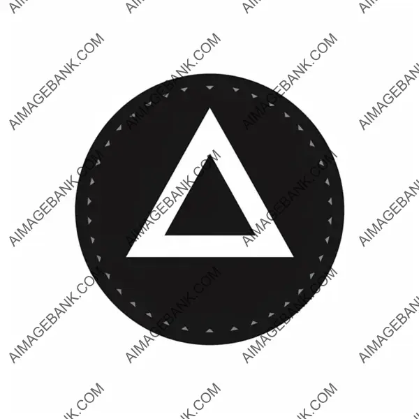 Sleek and Minimalistic Black Glyph Badge Icon