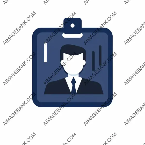 Flaticon Person Office Badge ID Front View