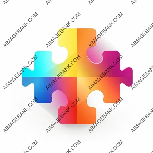 Geometric Puzzle Piece Icon for Seamless Integration