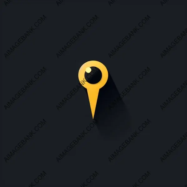 Location Icon Design: Minimalist Map Pin Symbol