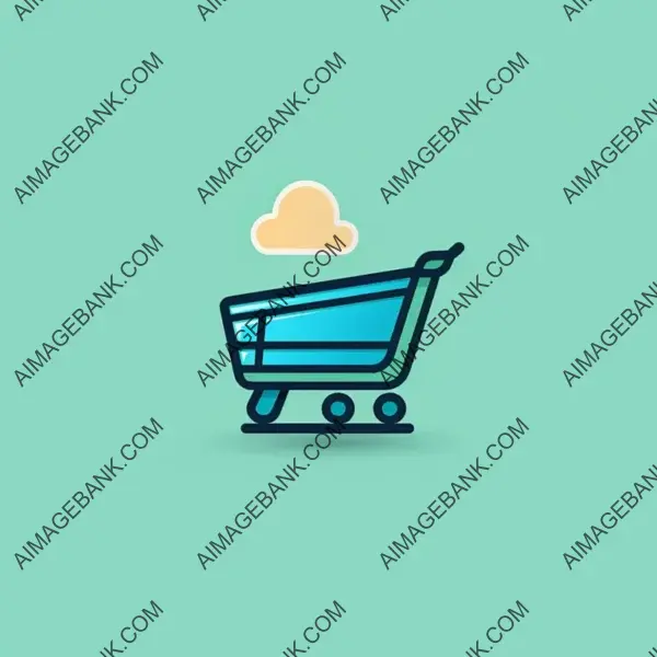 Create a Minimalistic Shopping Cart Symbol for E-commerce