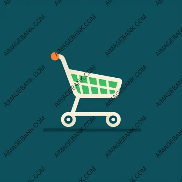 E-commerce Symbol: Minimalistic Shopping Cart