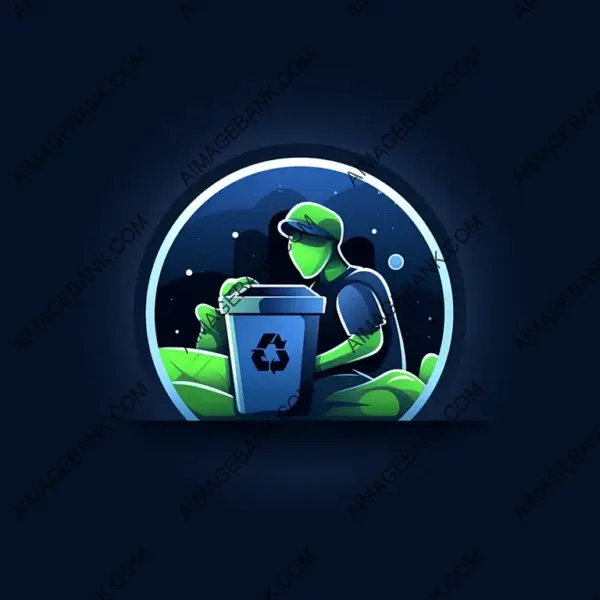 Trash Out Service Icon with Modern Website Look