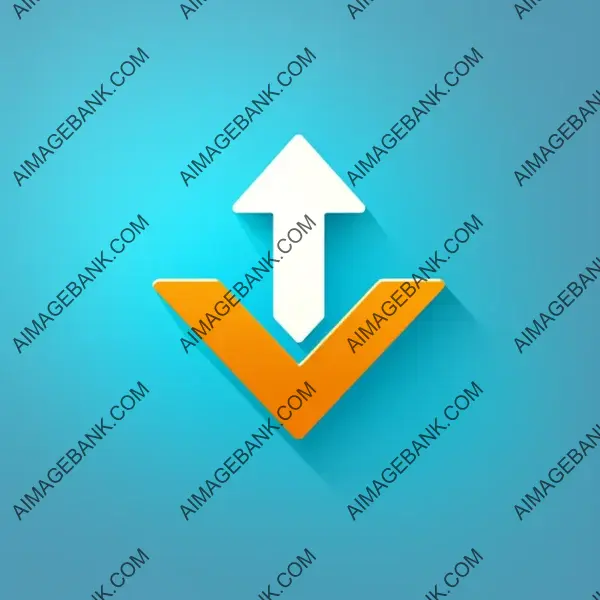 Arrow Pointing Upwards in Upload Icon Design