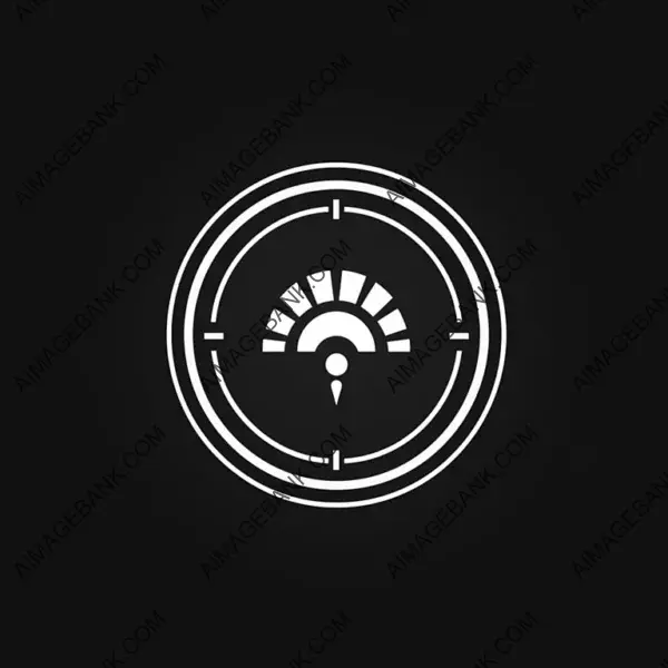 Radar Flat Icon for FPS Video Game User Interface