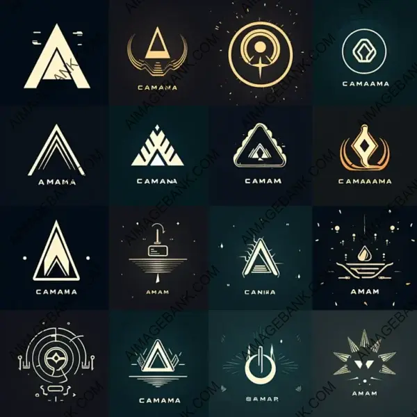 Logos for Digital Marketing on a Design Sheet